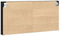 vidaXL - Wandkast - Zwart - Eiken - Geengineerd - Hout