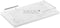 Melamine plateau - dienblad Marmer look 40x25cm - Wit-zilver