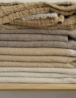 MELANGE plaid - Staalgrijs Blomus (66539)