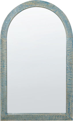 MELAY - Wandspiegel - Blauw - Mangohout