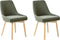 MELFORT II - Eetkamerstoel - Groen - Polyester