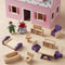 Melissa & Doug Draagbaar uitklapbaar mini-poppenhuis (draagbaar houten poppenhuis, werkende deuren, stevige handgrepen, 26,416 cm H × 30,226 cm B × 42,418 cm L)