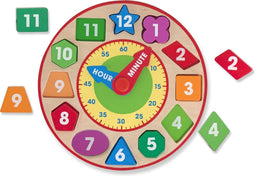 Melissa & Doug Vormensorteerklok - Educatief houten speelgoed