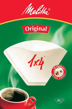 Melitta koffiefilter - maat 1 x 4 - 1 pak van 40 stuks