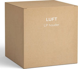 Luft LP houder - Vinyl opbergsysteem - Capaciteit 80-100 LP's - Zwart met hout