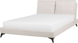 MELLE - Tweepersoonsbed - Beige - 140 x 200 cm - Chenille