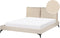 MELLE - Tweepersoonsbed - Beige - 160 x 200 cm - Bouclé