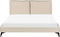 MELLE - Tweepersoonsbed - Beige - 160 x 200 cm - Bouclé
