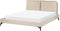 MELLE - Tweepersoonsbed - Beige - 160 x 200 cm - Bouclé