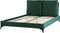 MELLE - Tweepersoonsbed - Groen - 140 x 200 cm - Fluweel