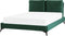 MELLE - Tweepersoonsbed - Groen - 140 x 200 cm - Fluweel