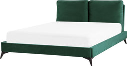 MELLE - Tweepersoonsbed - Groen - 160 x 200 cm - Fluweel