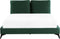 MELLE - Tweepersoonsbed - Groen - 160 x 200 cm - Fluweel