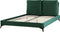 MELLE - Tweepersoonsbed - Groen - 160 x 200 cm - Fluweel