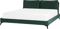 MELLE - Tweepersoonsbed - Groen - 180 x 200 cm - Fluweel