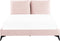 MELLE - Tweepersoonsbed - Roze - 160 x 200 cm - Fluweel