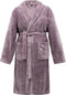 Melli Mello A Kind of Magic - Badjas - Ochtendjas - Maat L/XL - Vergrijsd Lila - Zacht - Velvet