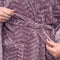 Melli Mello A Kind of Magic - Badjas - Ochtendjas - Maat S/M - Vergrijsd Lila - Zacht - Velvet