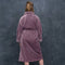 Melli Mello A Kind of Magic - Badjas - Ochtendjas - Maat S/M - Vergrijsd Lila - Zacht - Velvet