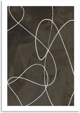 Melli Mello - Abstract Flow - Wall Art - 70x100cm – Dibond - Woonaccessoire - Wanddecoratie - Kunst - Art - Interieur - Schilderij - Poster