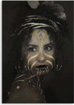 Melli Mello African Beauty - Wall art - 70x100cm - Dibond - Woonaccessoire - Wanddecoratie - Kunst - Art - Interieur - Schilderij - Poster