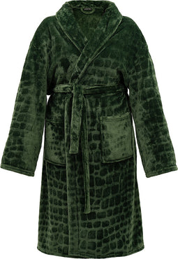 Melli Mello Be my Baby - Badjas - Ochtendjas - Unisex - Maat S/M - Groen - Zacht - Velvet