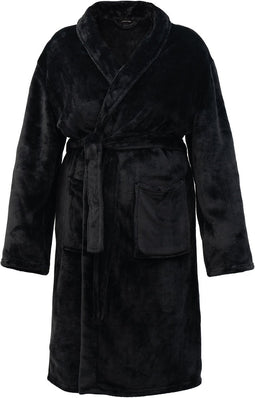 Melli Mello By the Way - Badjas - Ochtendjas - Unisex - Maat L/XL - Zwart - Zacht - Velvet