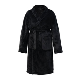 Melli Mello By the Way - Badjas - Ochtendjas - Unisex - Maat S/M - Zwart - Zacht - Velvet