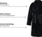 Melli Mello By the Way - Badjas - Ochtendjas - Unisex - Maat S/M - Zwart - Zacht - Velvet