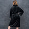 Melli Mello By the Way - Badjas - Ochtendjas - Unisex - Maat S/M - Zwart - Zacht - Velvet