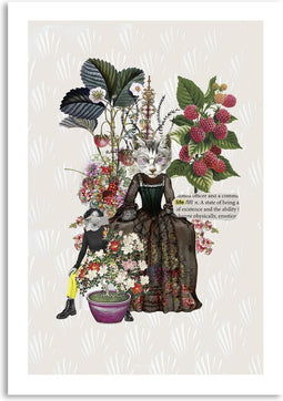 Melli Mello - Cat Lady - Wall art - 70x100cm - Dibond - Woonaccessoire - Wanddecoratie - Kunst - Art - Interieur - Schilderij - Poster