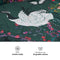 Melli Mello - Dekbedovertrek - Craney in Paradise - 140x200/220cm - Eenpersoons - Kraanvogel - Luxe - 100% katoen satijn