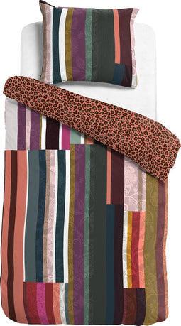 Melli Mello - Dekbedovertrek - Got me Staring - Eenpersoons - 140x200/220cm + 1 kussensloop 60x70cm - Luxe - 100% katoen satijn
