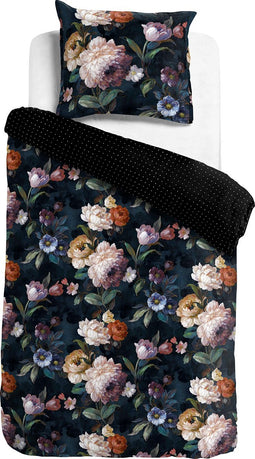 Melli Mello - Dekbedovertrek - Steal the Night - Eenpersoons - 140x200/220cm + 1 kussensloop 60x70cm - Luxe - 100% katoen satijn