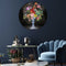 Melli Mello - Flowers from Delft - Wall Circle - Ø 50 - Muurcirkel - Wanddecoratie - Dibond - Voor Binnen & Buiten - Woonaccessoire - Kunst - Schilderij