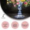 Melli Mello - Flowers from Delft - Wall Circle - Ø 70 - Muurcirkel - Wanddecoratie - Dibond - Voor Binnen & Buiten - Woonaccessoire - Kunst - Schilderij
