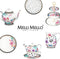 Melli Mello - Gebaksbord - Nora Dots - Gebaksbordje - Stippen