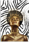 Melli Mello - Golden goddess - Wall art - 80x120cm - Dibond - Woonaccessoire - Wanddecoratie - Kunst - Art - Interieur - Schilderij - Poster