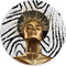 Melli Mello - Golden Goddess - Wall Circle - Ø 100 - Muurcirkel - Wanddecoratie - Dibond - Voor Binnen & Buiten - Woonaccessoire - Kunst - Schilderij