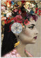 Melli Mello - Head full of flowers - Wall art - 70x100cm - Dibond - Woonaccessoire - Wanddecoratie - Kunst - Art - Interieur - Schilderij - Poster