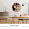 Melli Mello - Head Full of Flowers - Wall Circle - Ø 50 - Muurcirkel - Wanddecoratie - Dibond - Voor Binnen & Buiten - Woonaccessoire - Kunst - Schilderij