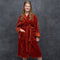 Melli Mello Heartbreaker - Badjas - Ochtendjas - Maat L/XL - Roest Terra - Zacht - Velvet