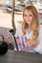 Melli Mello Journal Notebook - Notitieboek A5 Hardcover met Ringband - Notitieblok met Lijnbedrukking - Flower Power - 21x15x2 cm
