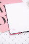 Melli Mello Journal Notebook - Notitieboek A5 Hardcover met Ringband - Notitieblok met Lijnbedrukking - Flower Power - 21x15x2 cm