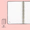 Melli Mello Journal Notebook - Notitieboek A5 Hardcover met Ringband - Notitieblok met Lijnbedrukking - Night Sky - 21x15x2 cm