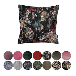 Melli Mello Keep me Wild - Sierkussen - 45x45cm - Grijs - Velvet - inclusief binnen kussen - met print