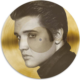 Melli Mello - King of Rock & Roll - Wall Circle - Ø50 cm - Muurcirkel - Dibond - Voor Binnen & Buiten - Woonaccessoire - Kunst - Schilderij