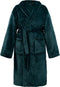 Melli Mello Love Story - Badjas - Ochtendjas - Unisex - Maat L/XL - Petrol - Zacht - Velvet