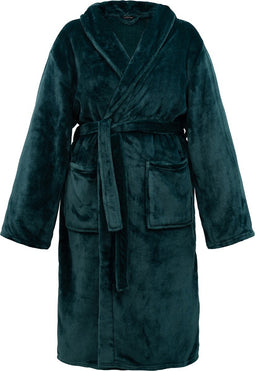 Melli Mello Love Story - Badjas - Ochtendjas - Unisex - Maat S/M - Petrol - Zacht - Velvet