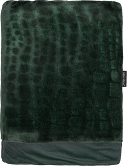 Melli Mello Luxe Plaid 130x170cm - Groen -Luxe Fleecedeken: Plaid voor Stijlvolle Decoratie- Flanel Fleece Plaid voor Bank, Bed en Decoratie - Extra Zacht en Comfortabel - Be My Baby